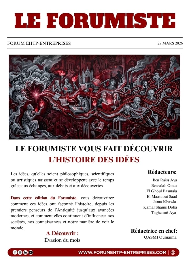 Couverture du Forumiste Mars 2026 - le forumiste vous fait découvrir l’histoire des idées
